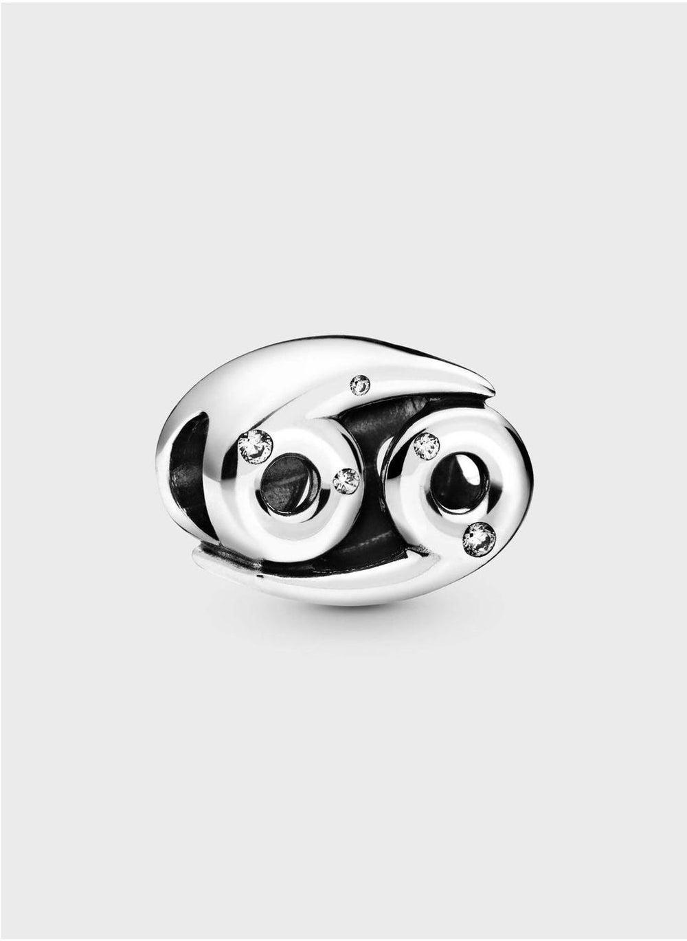 PANDORA Sterling Silver Cancer Zodiac Charm with Sparkles - Image 1