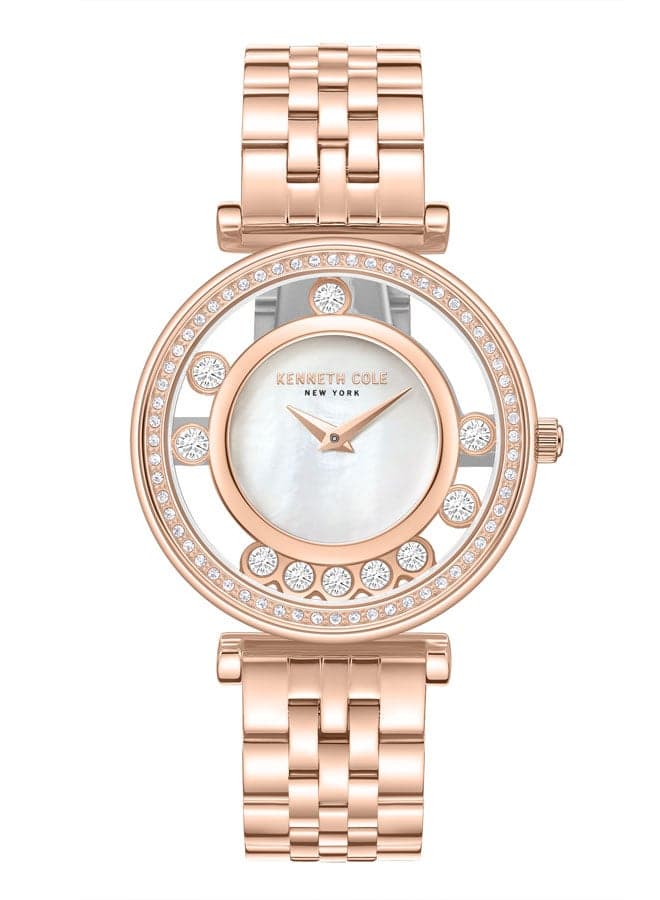 Kenneth Cole NY Elegance 34mm Rose Gold Women’s Watch - Image 1