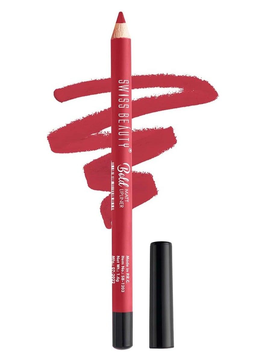 Swiss Beauty Bold Matt Lip Liner Fruit Punch S04, 1.6gm - Image 1