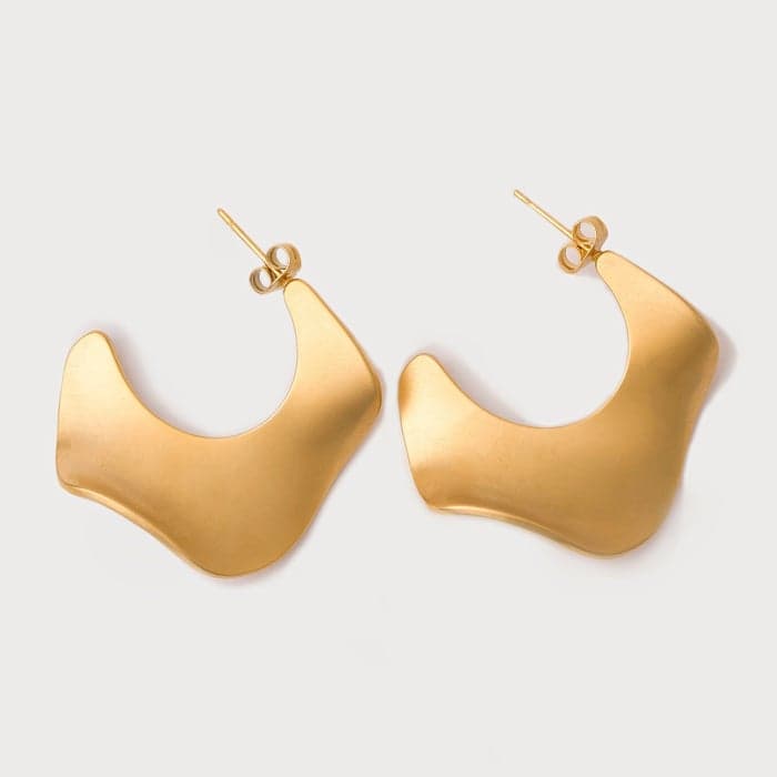 Leila Sahara Earrings - 18K Gold Plated Elegance for Women - Image 1