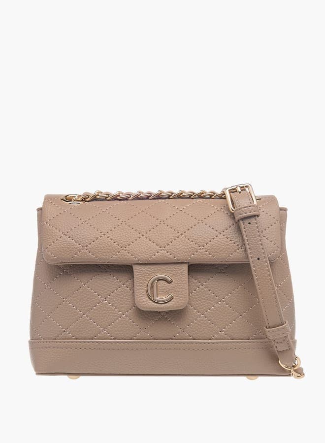 Le Confort Quilted Crossbody Elegance with Chain Strap - Image 1