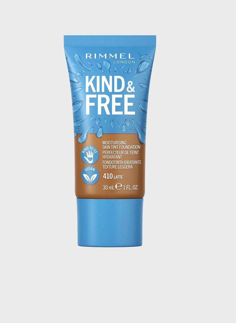 Rimmel 410 Latte Kind & Free Vegan Skin Tint, 30ml - Image 1