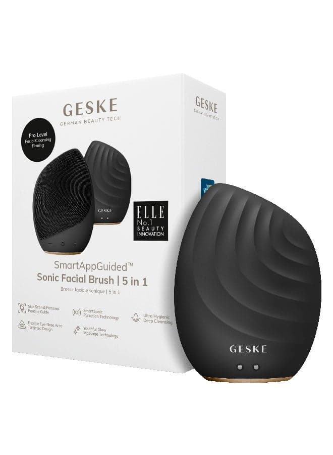 5-in-1 Sonic Facial Brush | Vibrant Grey | Skin Exfoliation & Massage - Image 1