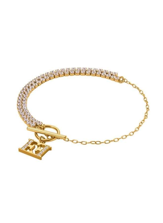 ESCADA Diana Two-Tone Gold & Crystal Bracelet for Women - Image 1