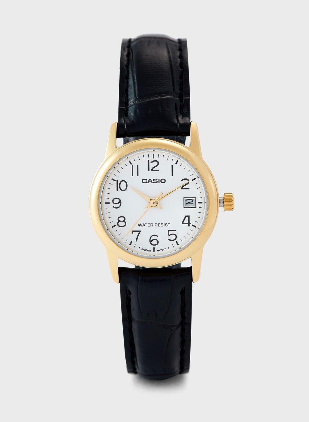 CASIO Elegant Leather Women's Analog Watch - Image 1