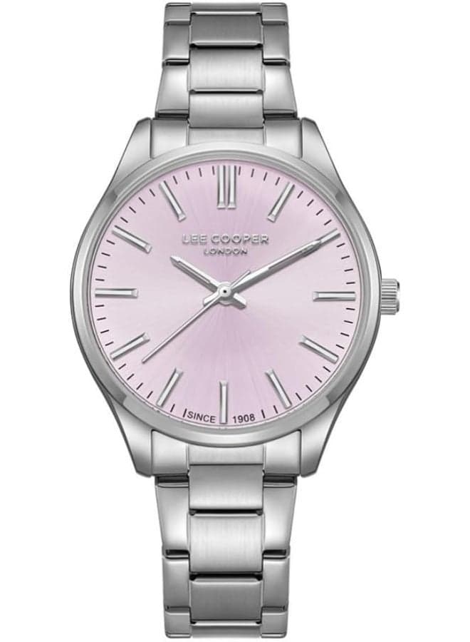 Lee Cooper Elegance LC08011.380 Women's 34mm Silver Analog Watch - Image 1