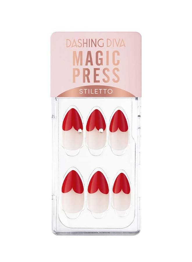 Magic Press Heart French: Luxurious Press-On Nails - Image 1