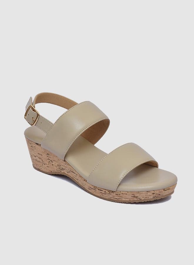 Elevated Elegance Ankle Strap Wedge Sandals - Image 1