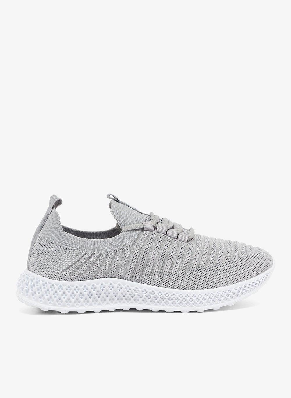 Elegant Grey Low-Top Sneakers for the Fashion-Forward Woman - Image 1