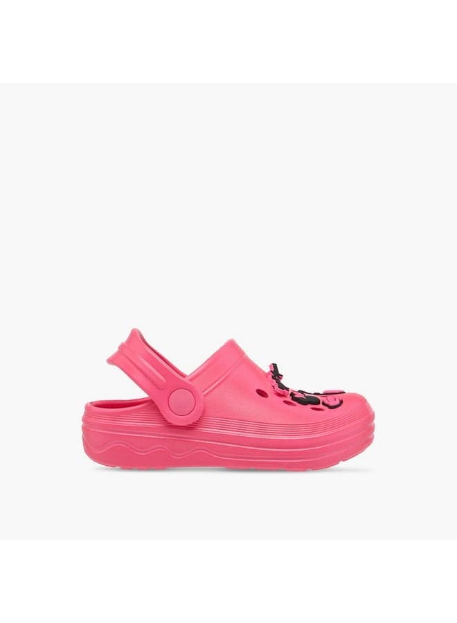 Chic Minnie Mouse NW24012Pink Slip-On Clogs for Girls - Image 1