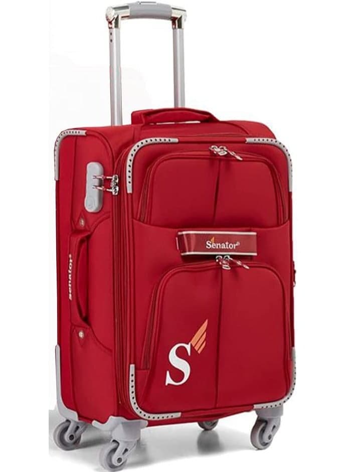 SENATOR LL003 Ultra-Light Expandable Soft Shell Trolley - Red - Image 1