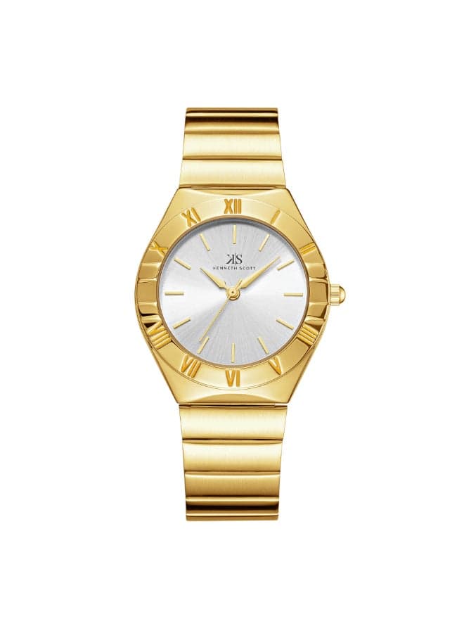 KENNETH SCOTT K24506-GBGW - Elegance in Time 32mm Women's Watch - Image 1