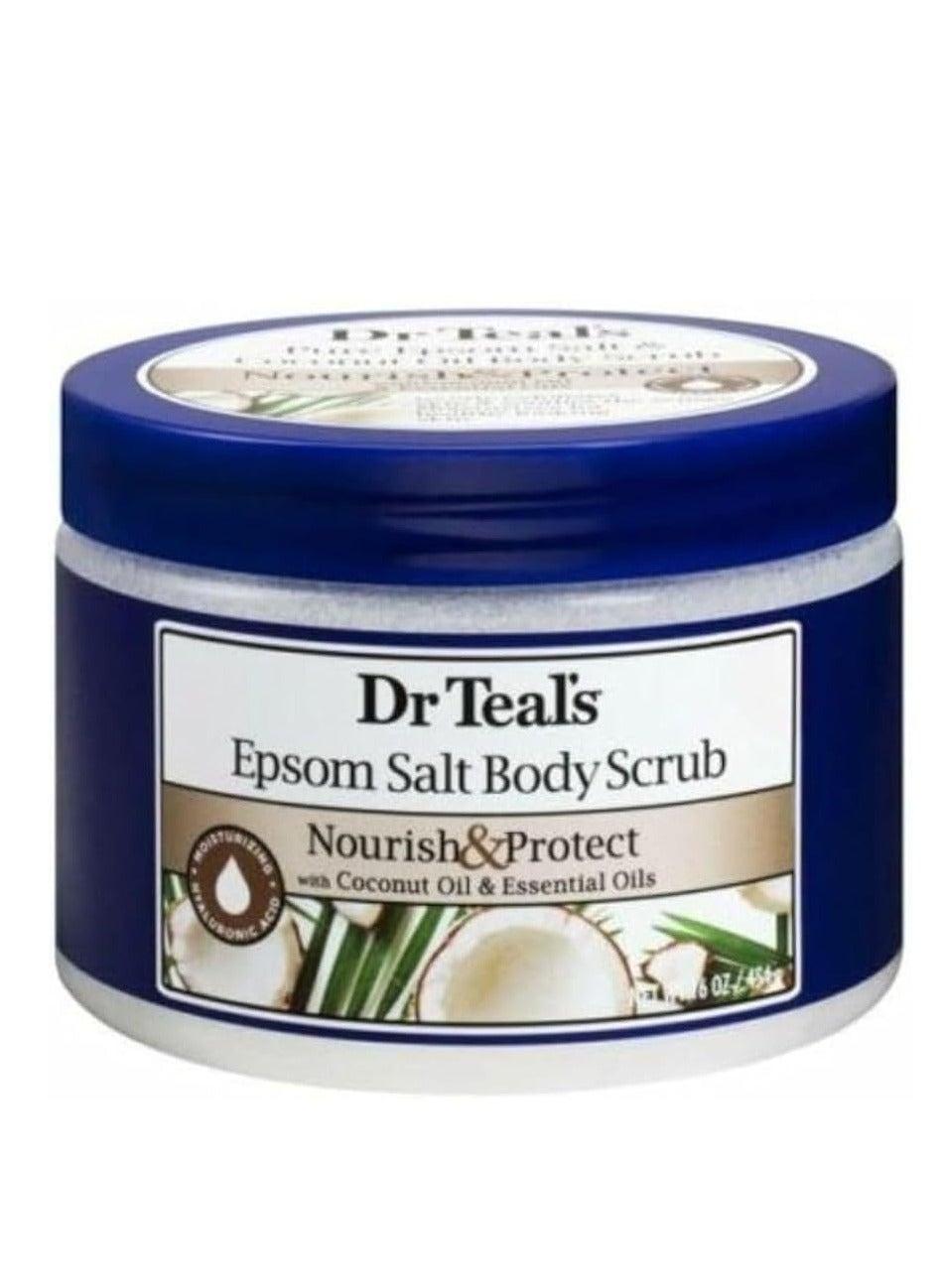 Dr Teal's Coconut Oil Shea Sugar Scrub - 454g Elegance - Image 1