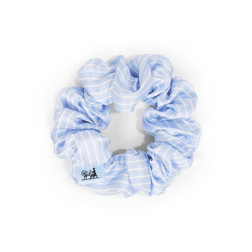 Elegant Stripe 3CM Silk Scrunchie | La Vie En Bleu - Image 1