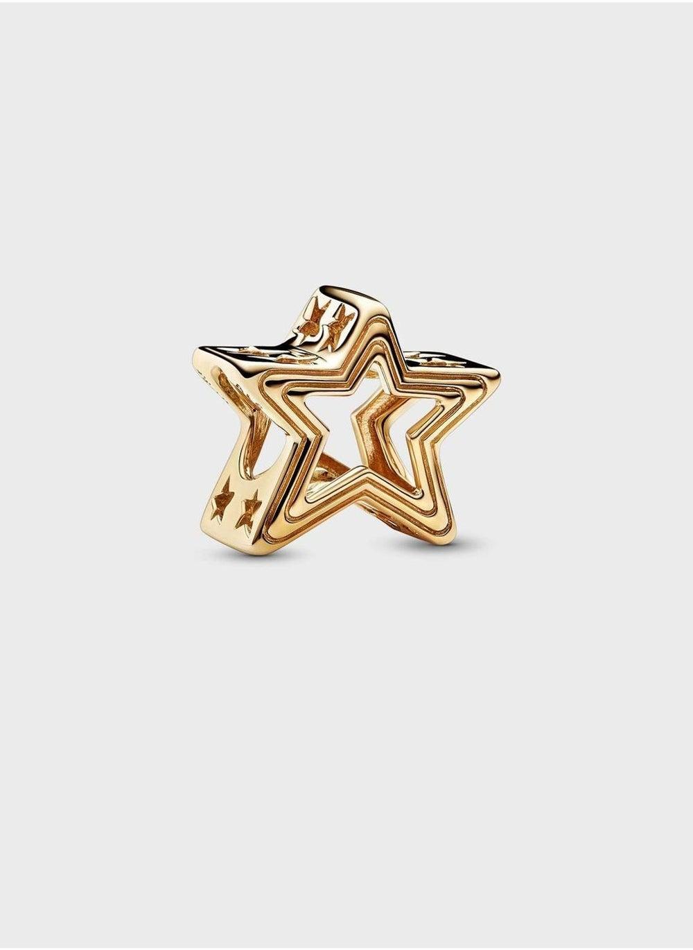 PANDORA Radiant Star 14k Gold Charm - Image 1