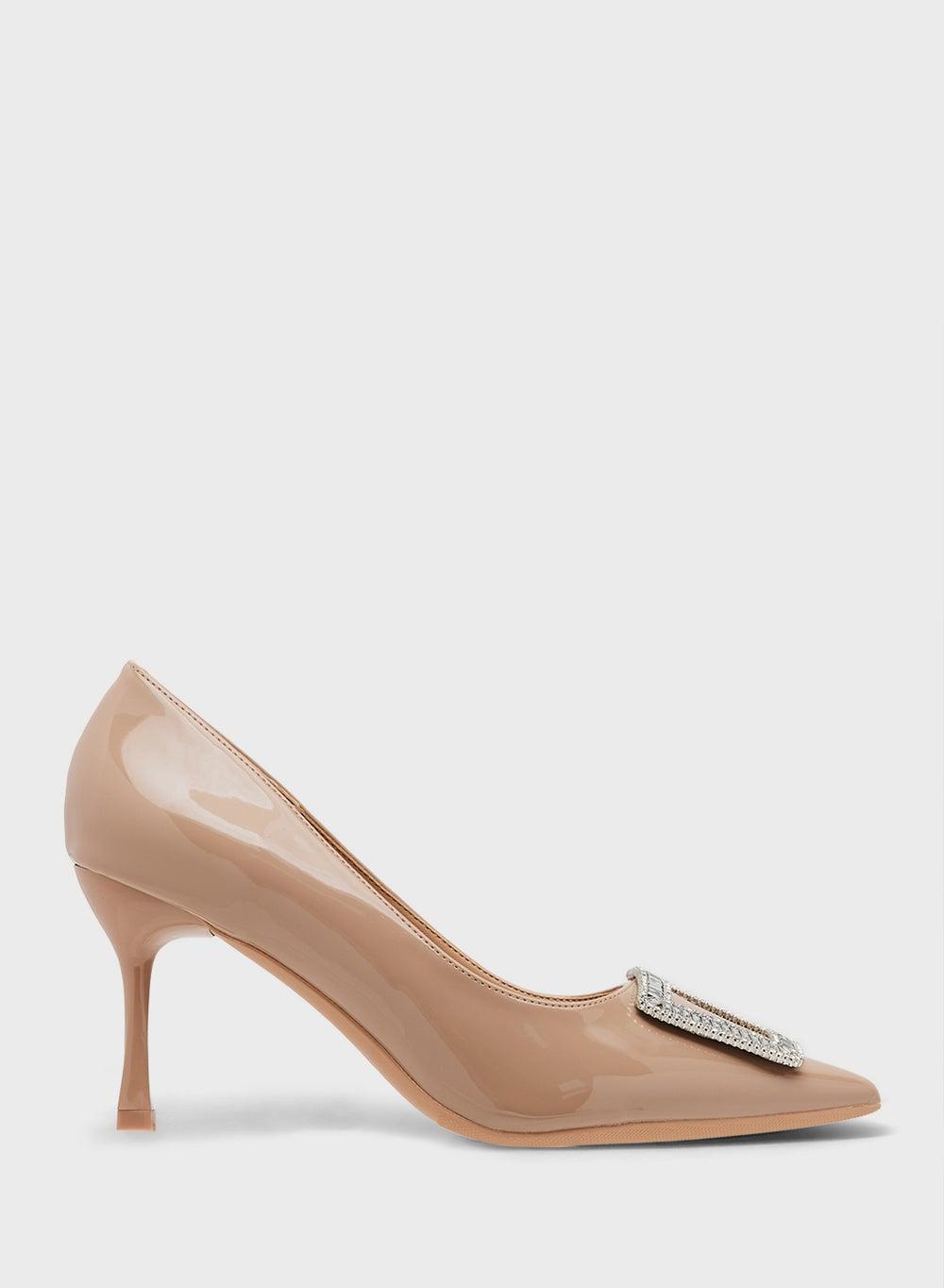 Elegant Nude High Heeled Pump for Sophisticated Style - Image 1