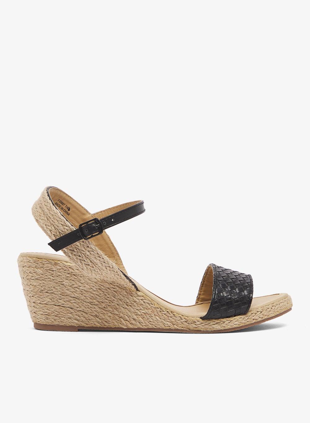 Elevated Comfort Mid-Heel Black Casual Wedge F10887Am1 - Image 1