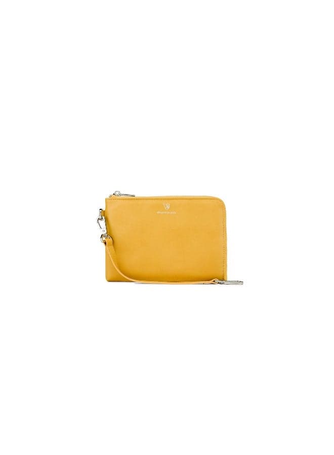 Veganologie Demi Small Yellow Pouch – Eco-chic Essential - Image 1