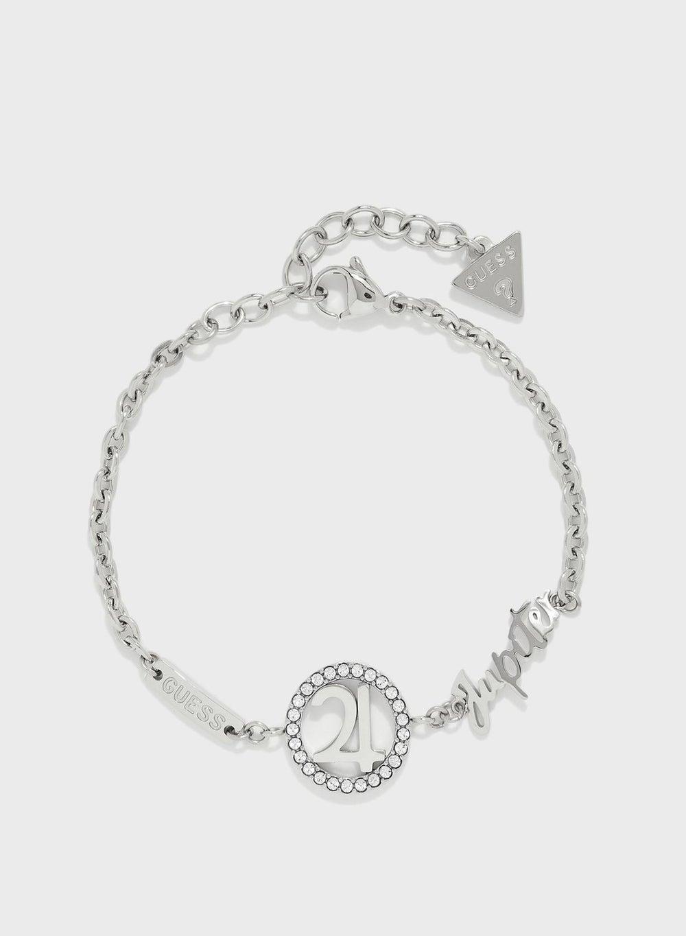GUESS Silver Jupiter Elegance Bracelet - Rhodium-Plated Steel - Image 1