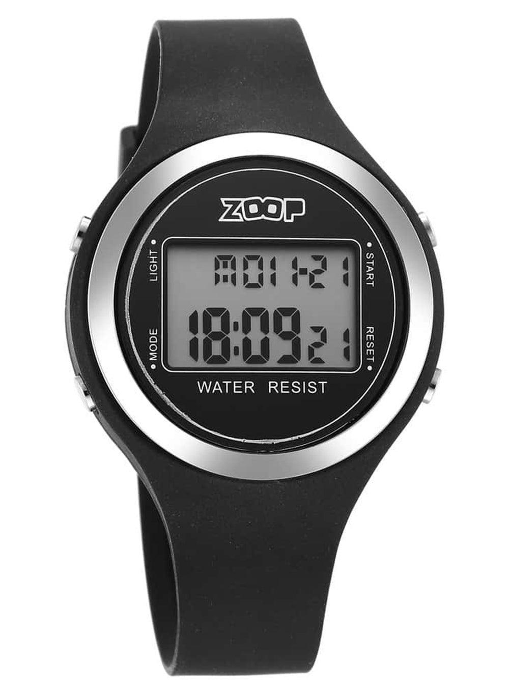 Zoop 26024PP01 Digital Silicone Watch - Sleek Unisex Design - Image 1