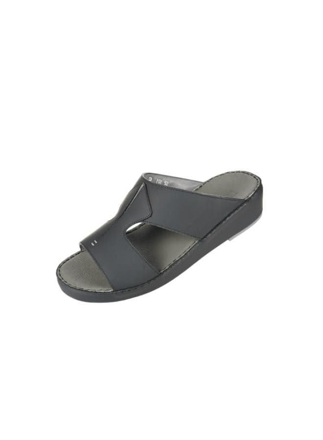 Barjeel Uno 008-3497 Elegant Men's Arabic Sandals SP-101 Black - Image 1