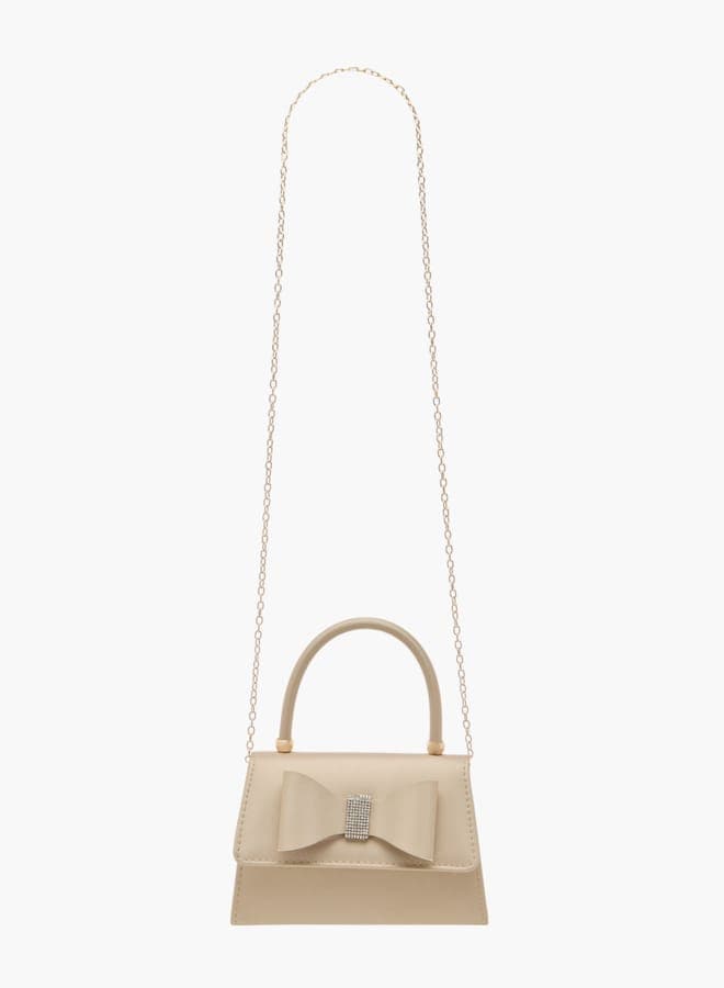 Flora Bella Bow Detail Satchel – Elegance Redefined - Image 1