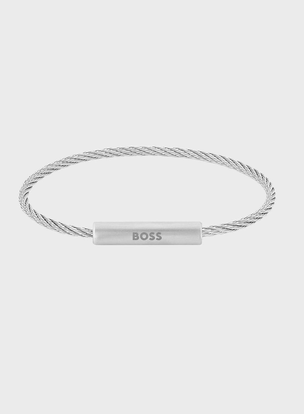 BOSS 1580387: Sleek Stainless Steel Men's Bracelet - Image 1