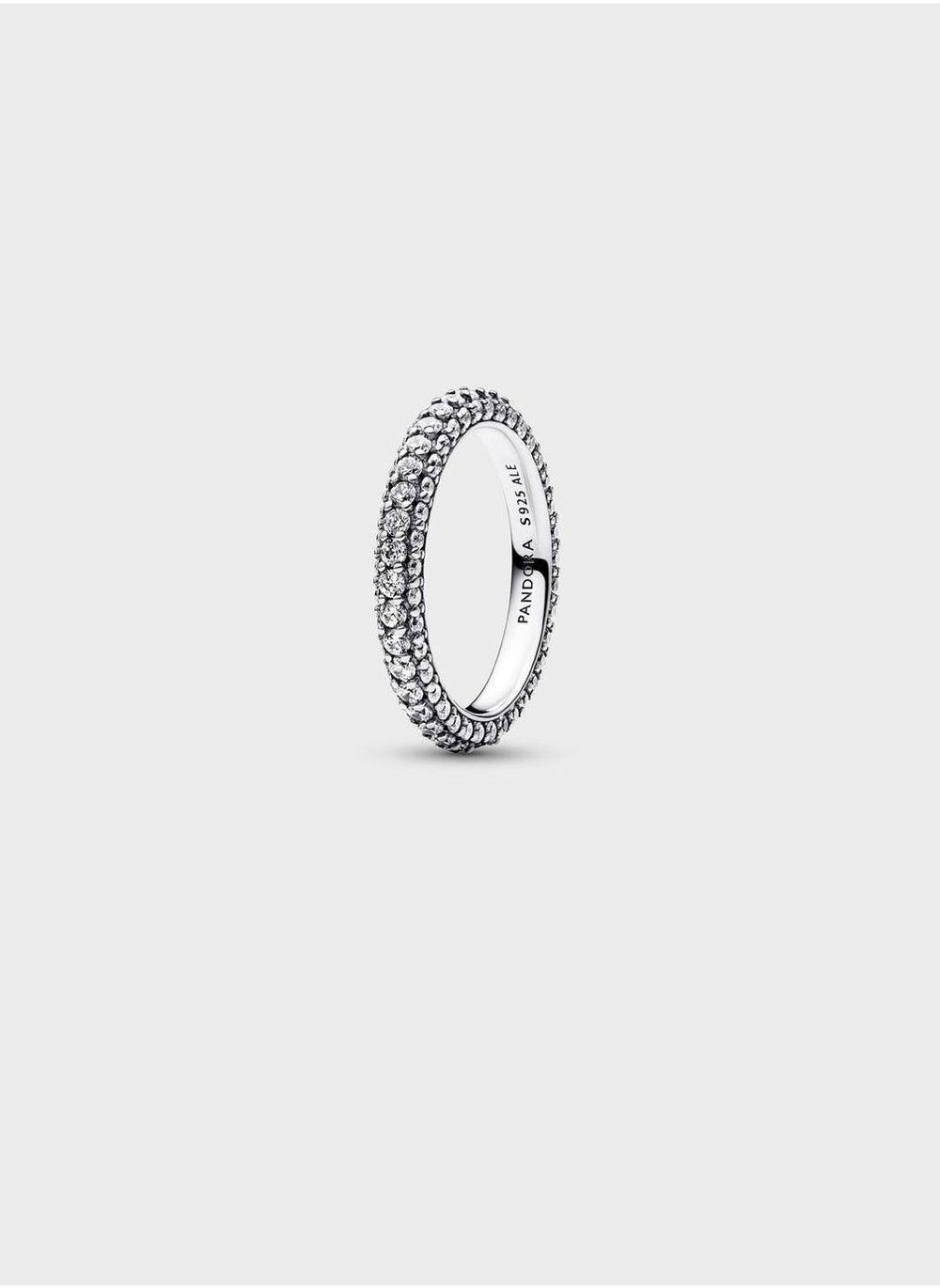 PANDORA Timeless Pavé Sterling Silver Zirconia Ring - Image 1