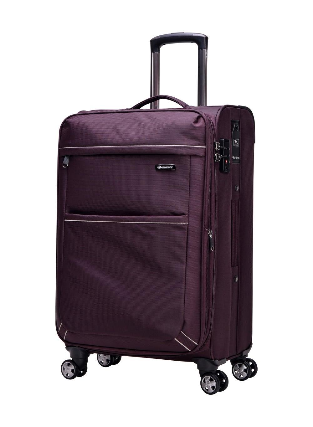 Eminent V6093SZ Purple Soft Shell Expandable Travel Trolley - Image 1