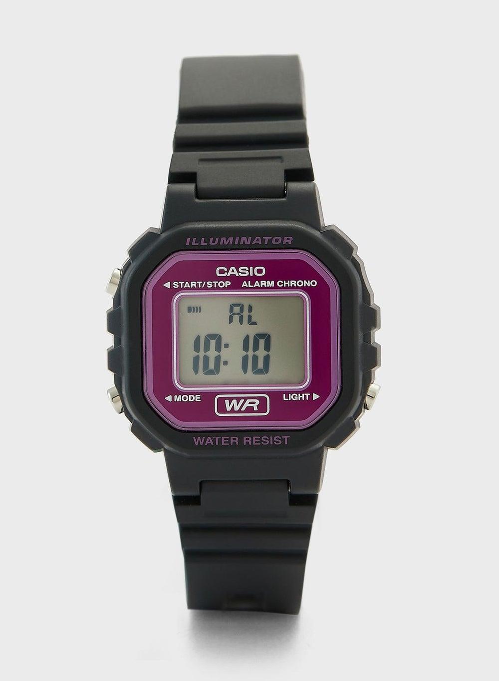 CASIO Women's Chic Digital Timepiece with Silicone Strap - Image 1