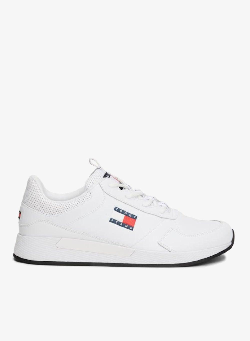 Tommy Jeans Flexi Ru White Casual Low-Top Sneakers - Image 1
