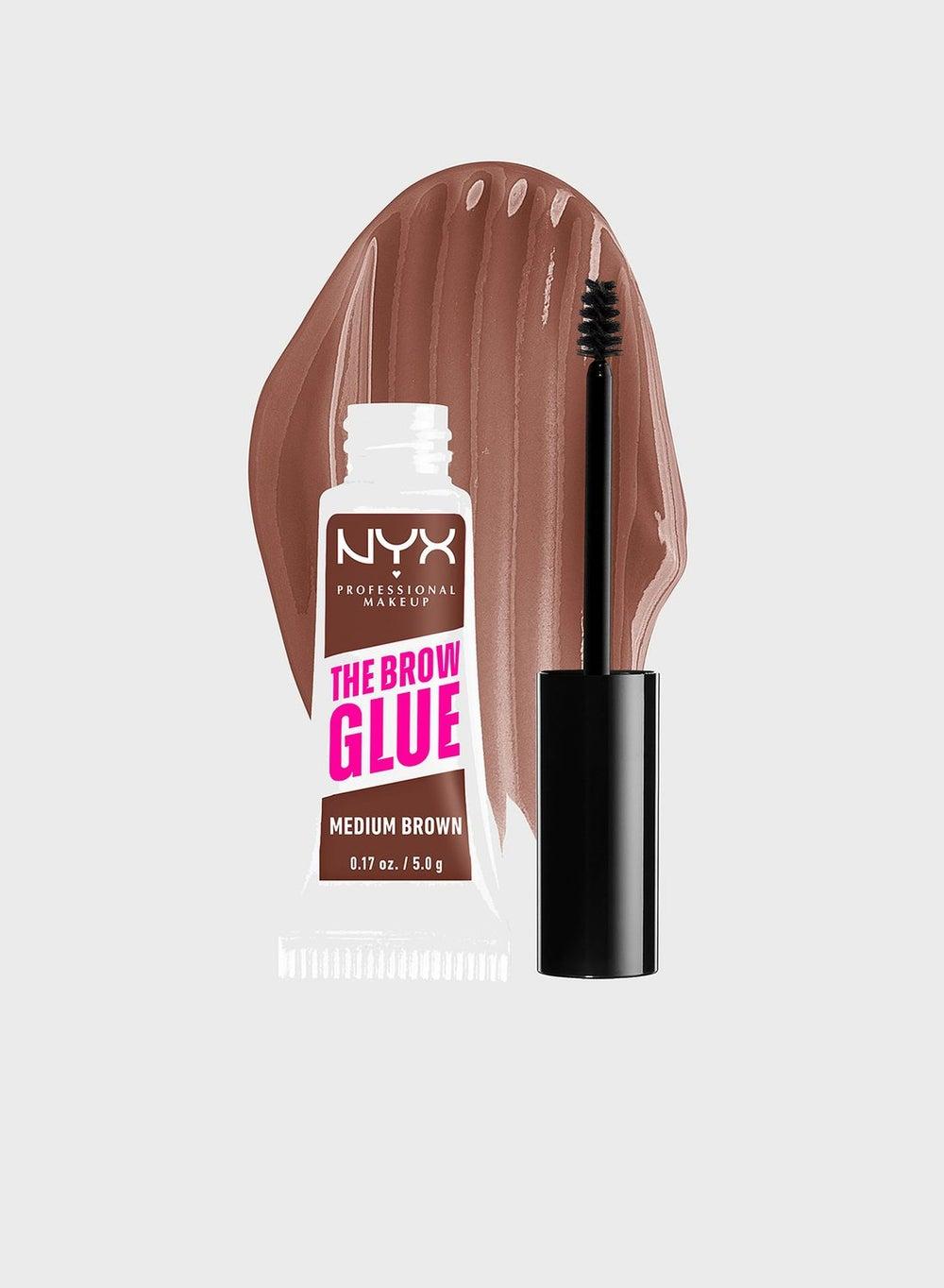 Nyx Brow Glue Styler - Medium Brown: 16-Hr Mega Hold - Image 1
