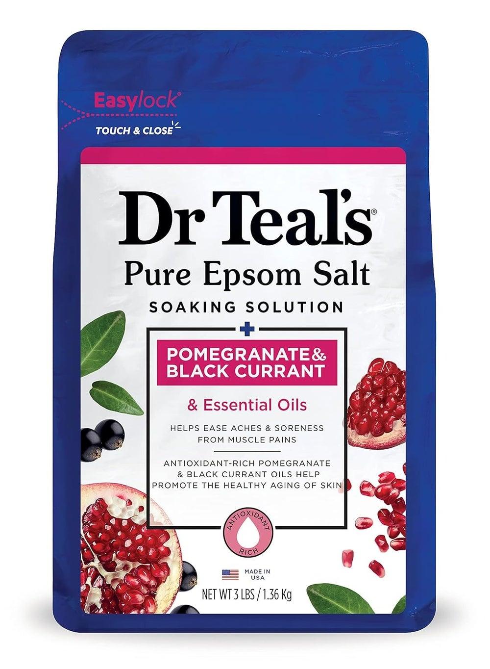 Dr Teal's Pomegranate & Black Currant Epsom Soak 1.36Kg - Image 1