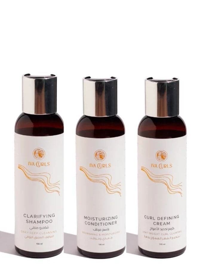 Iva Curls Wavy Curly Mini Starter Kit - 100ml - Image 1