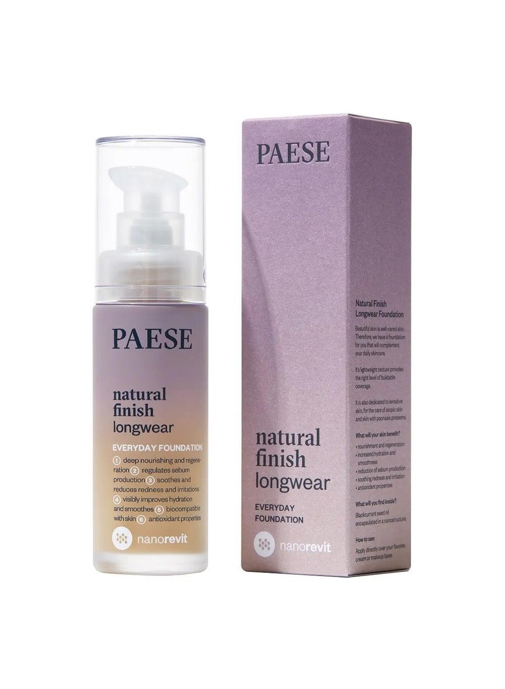 PAESE No. 04 Warm Beige Natural Finish Longwear Foundation - Image 1
