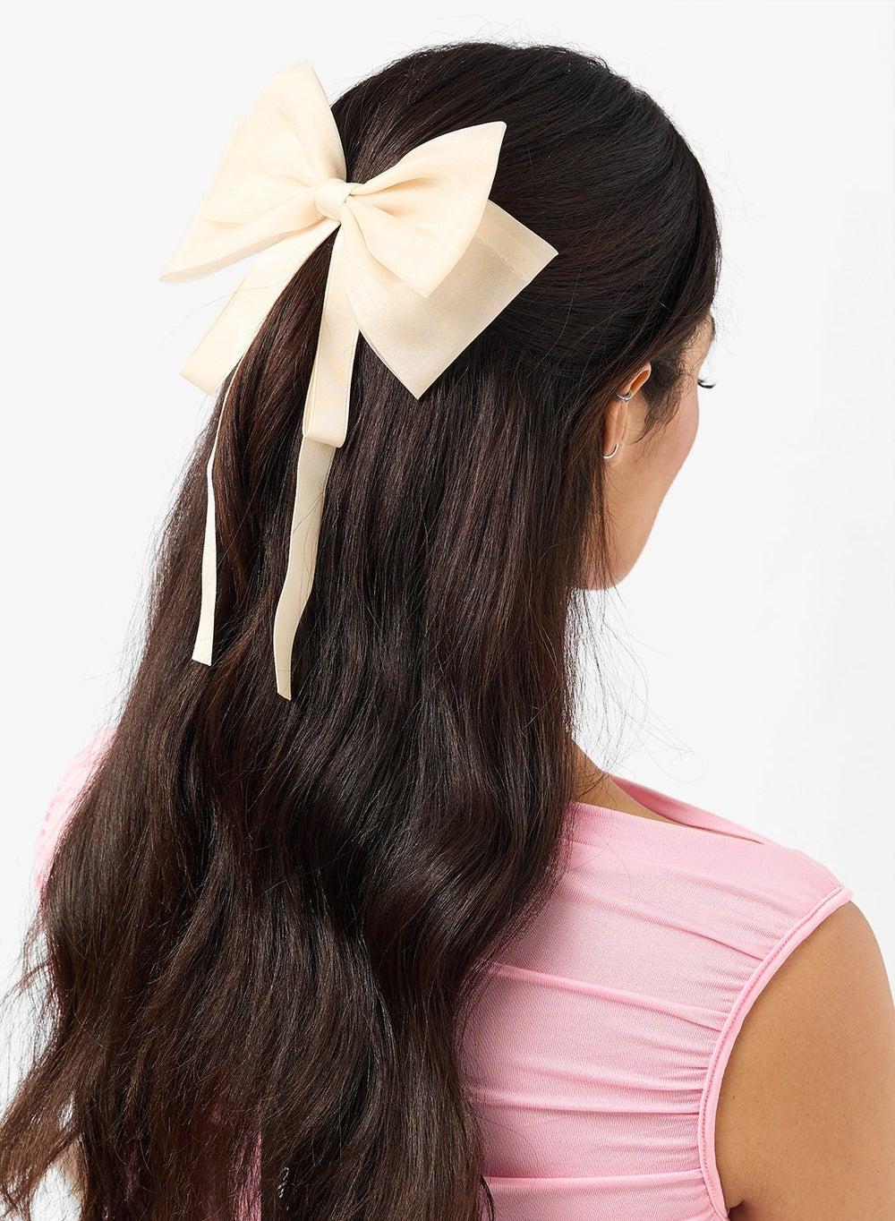 Ti3021 Elegant Multicolor Bow Clips Twin Pack - Image 1
