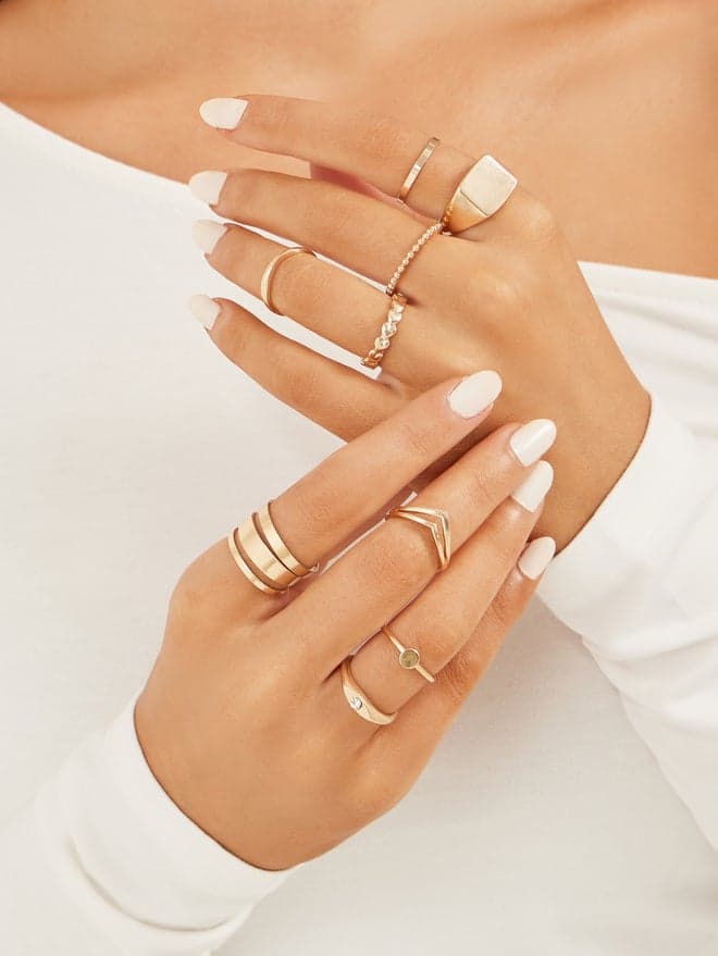 Styli Radiant Assortment - 10 Elegant Rings for Women - Image 1