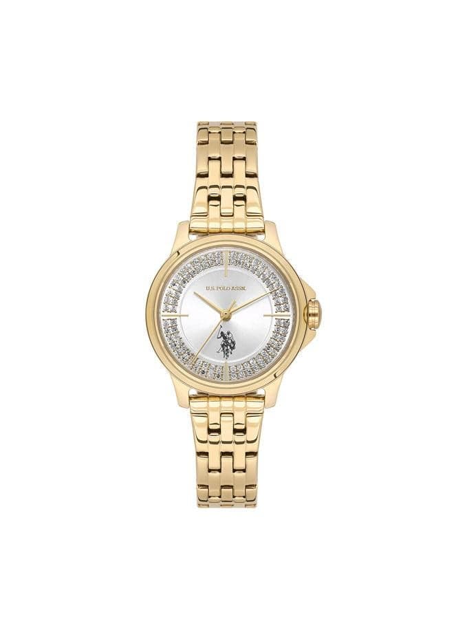 Elegant U.S. Polo Assn. Stile 30mm Gold & Silver Women's Watch - Image 1