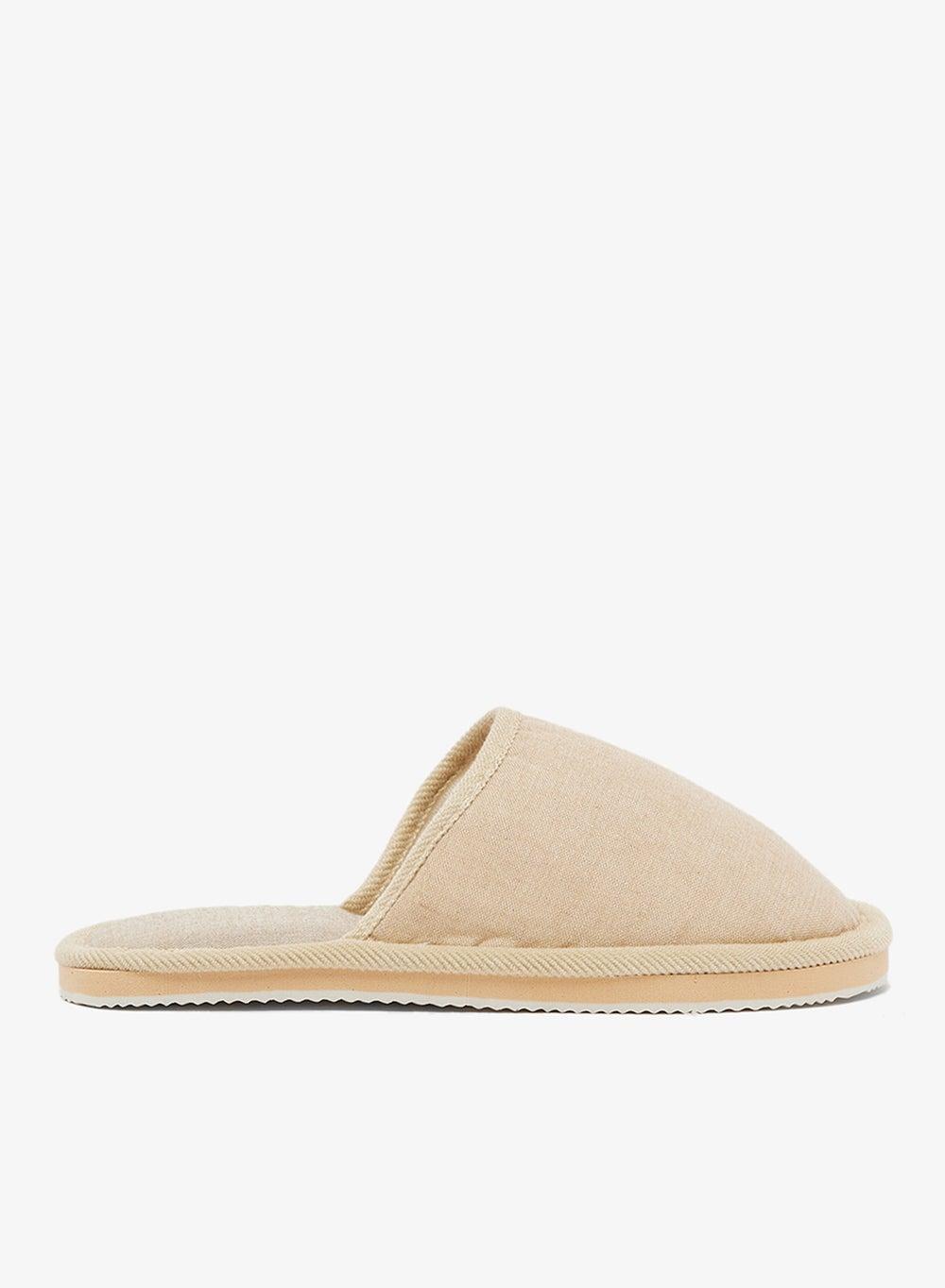 Luxurious Beige Mslp25827 Bedroom Slippers for Men - Image 1