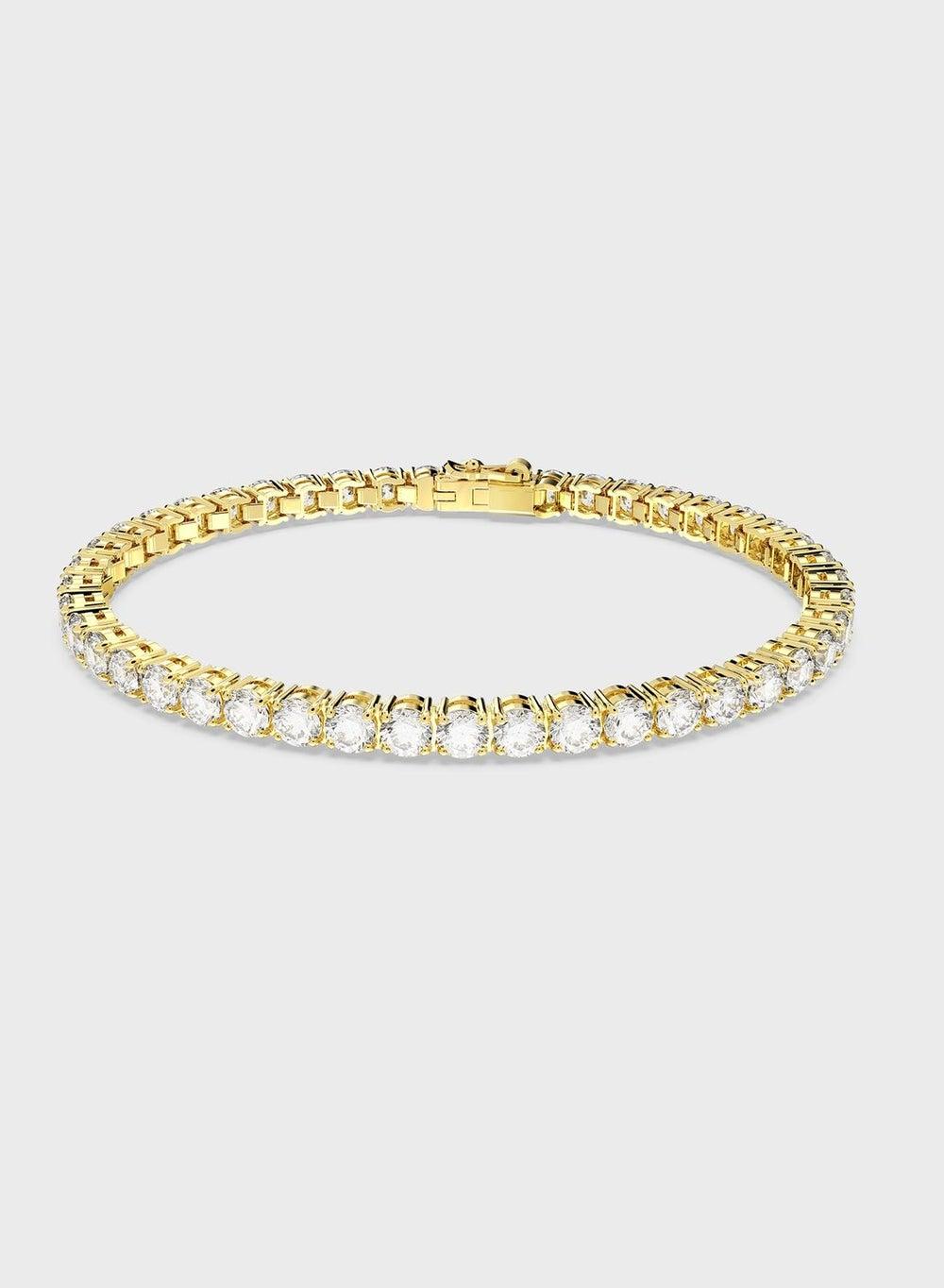 SWAROVSKI Matrix Gold-Tone Crystal Tennis Bracelet - Image 1