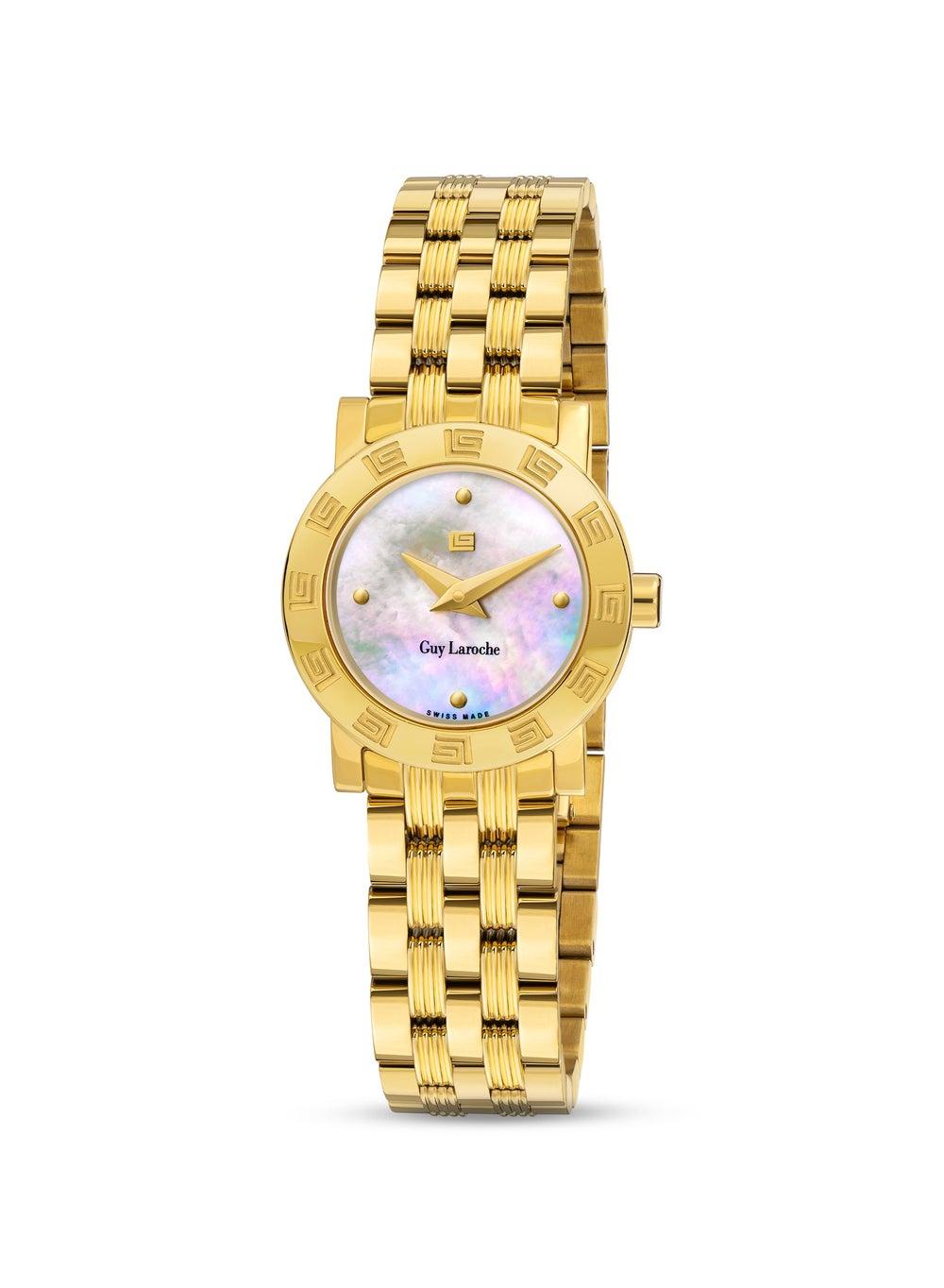 Guy Laroche Alex Yellow Gold Timepiece for Women 22 mm 5 Atm - Image 1