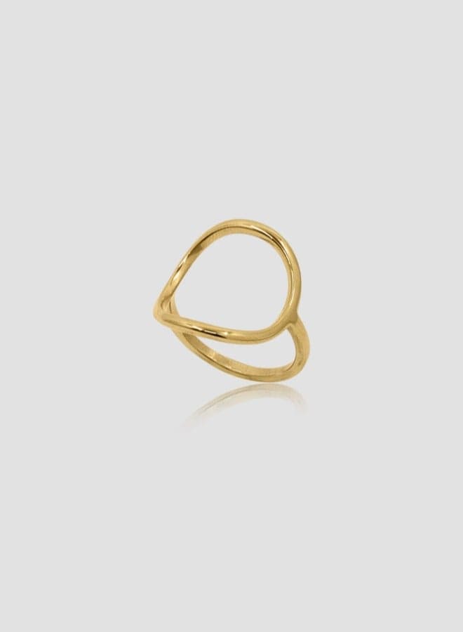 Lady Mauve KIRA - Elegant Gold-Plated Ring for Women - Image 1