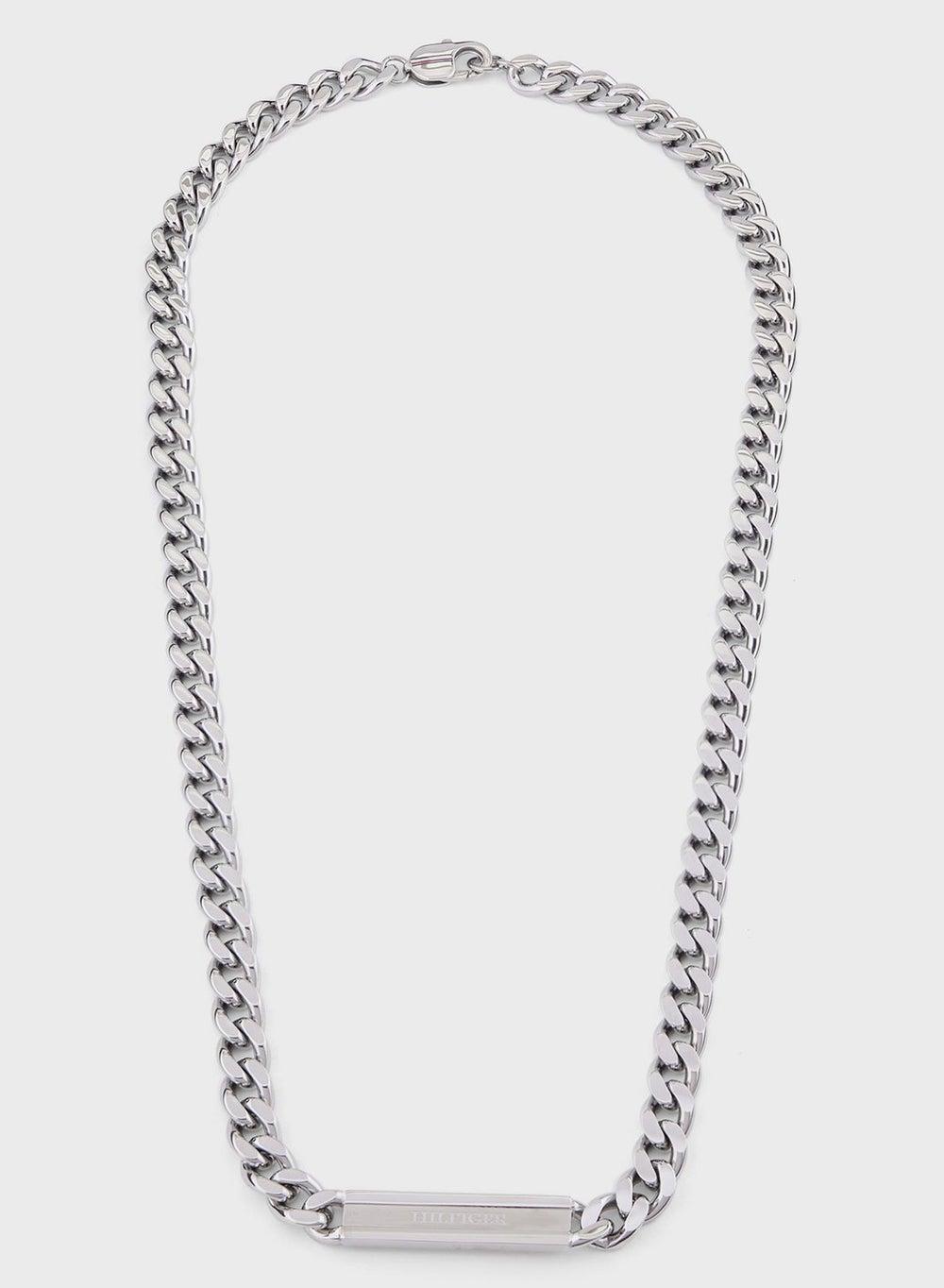 TOMMY HILFIGER Clash Men's Elegant Silver-Plated Bracelet - Image 1