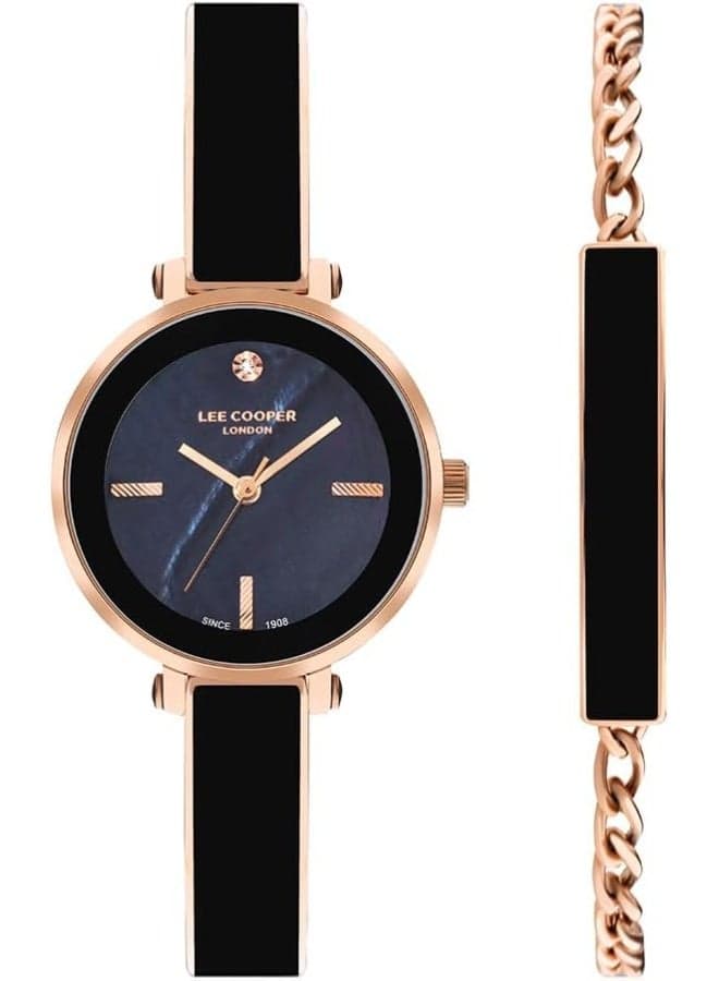 Lee Cooper LC07813.450 Elegant Rose Gold Analog Watch - Image 1