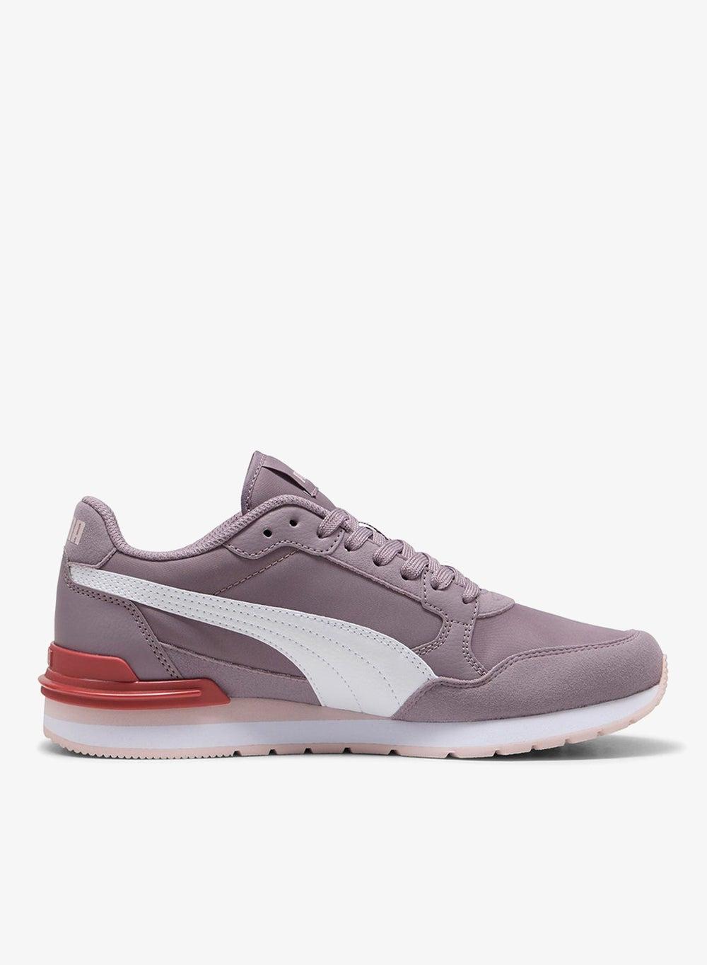 St Runner V4 NL Plum Jam-PUMA White Sneakers - Image 1