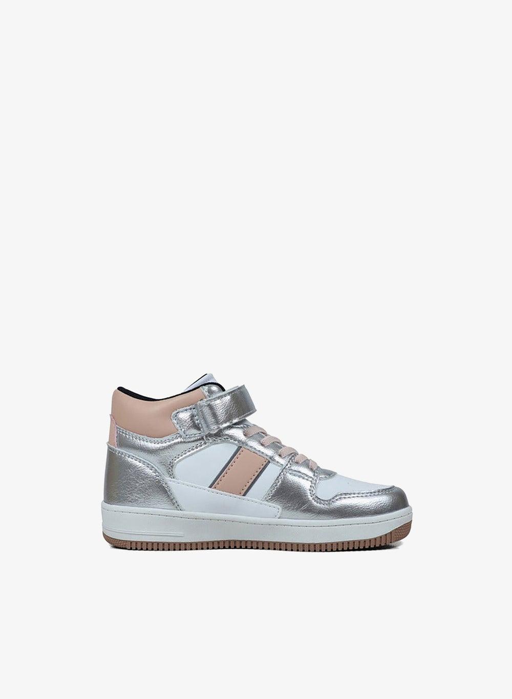 BOSTON MID II Silver High Top Sneakers for Girls - GPK5217100050 - Image 1