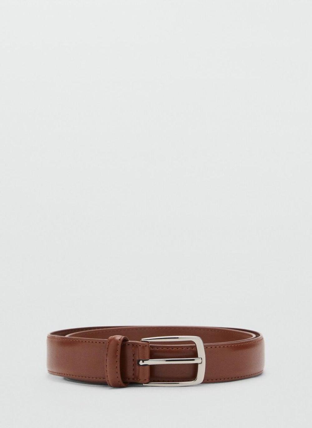 Mango Man Nappa Leather Belt: Sleek Men's Accessory - Image 1