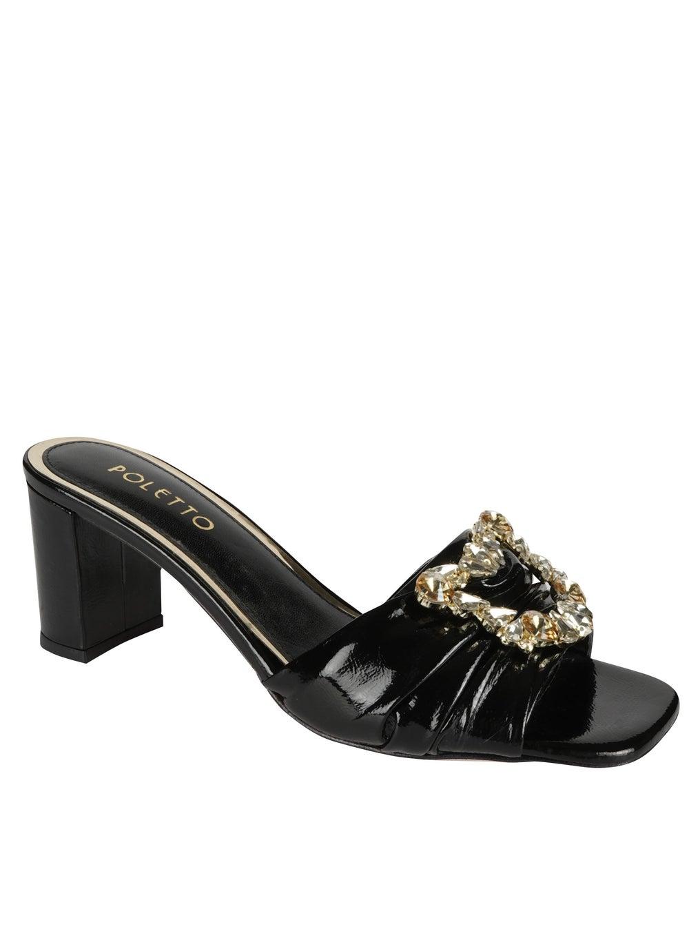Poletto Ladies Elegance C537 High Block Sandals 4183181 - Image 1