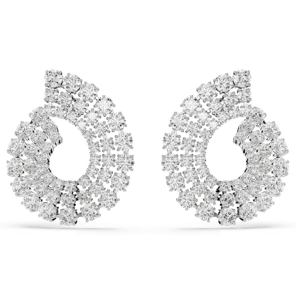 SWAROVSKI Matrix:Pe Round Zirconia Stud Earrings - Image 1