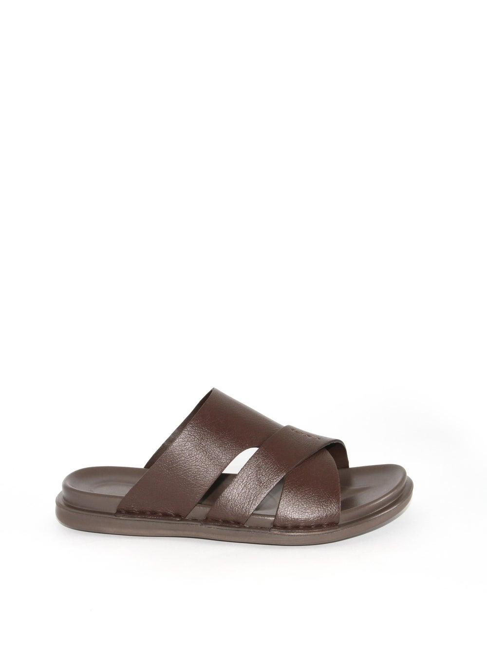 GEOOMNII Men's Comfort Brown Arabian Sandals – Relaxed Elegance - Image 1